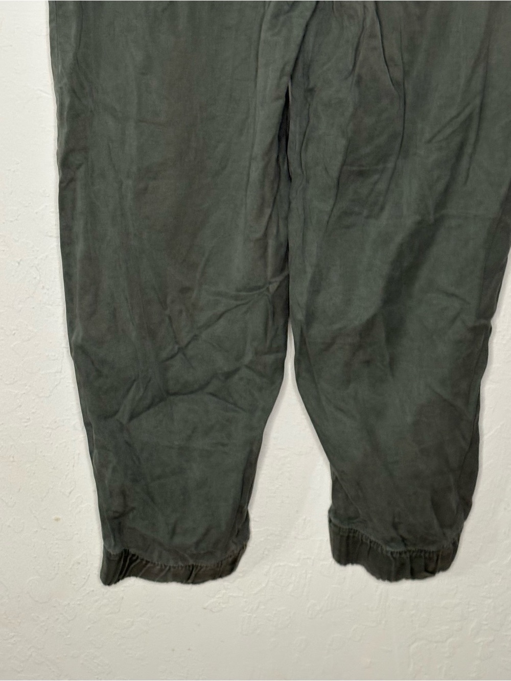 Nicole Miller NY Women's XL Green 100% Lyocell Jogger Pants Elastic Drawstring - Picture 6 of 10